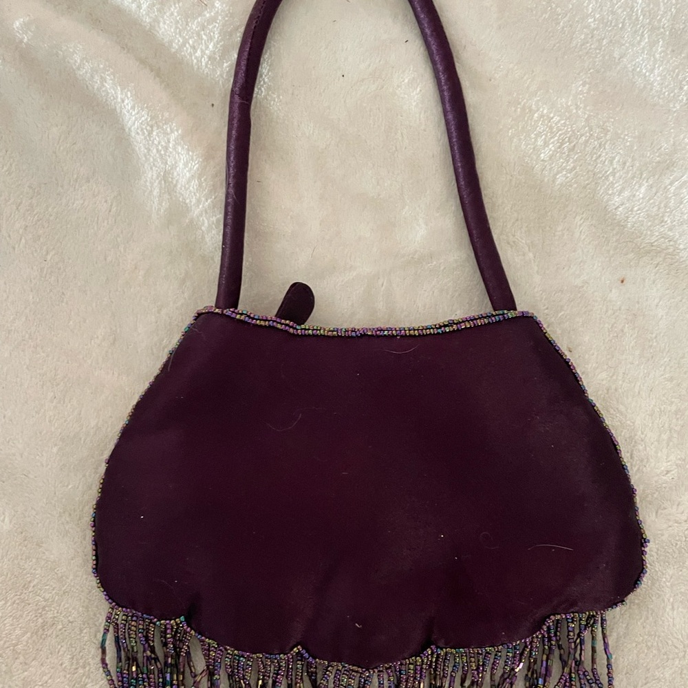 Small burgundy dressy purse - Picture 2 of 3
